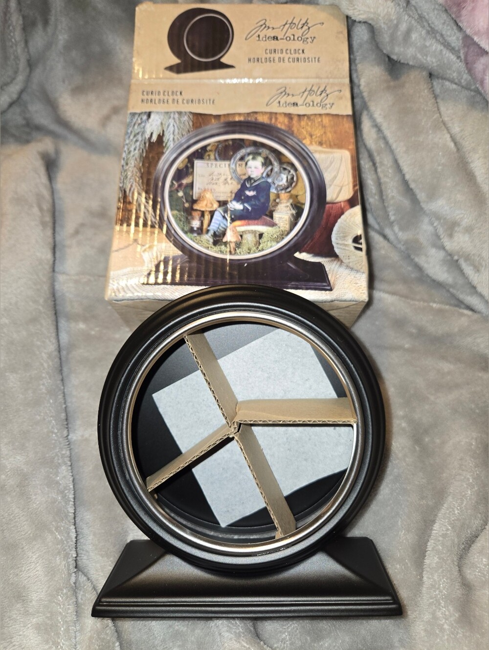 Tim Holtz idea-ology Black Curio Clock